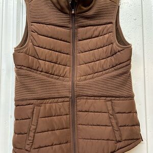 Brown Quilted Women's Vest